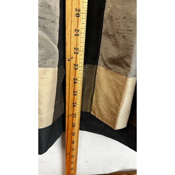 Valentino Boutique 1980’s Silk Taffeta Plaid Dress Black Bodice Women’s SZ 6 - Picture 13 of 16